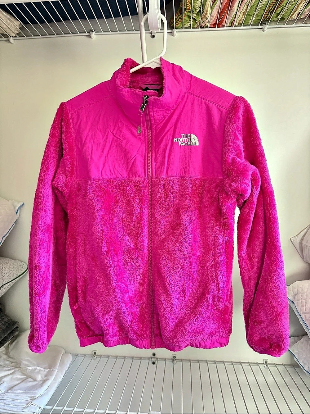 The North Face Girls Osito Fleece Jacket Pink Large
